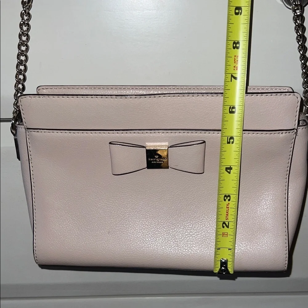 Kate Spade Light Pink Crossbody Bag with Chain Strap